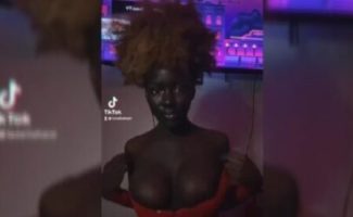 Big boobs Kenyan Model showed it all