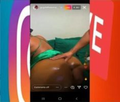 Big Booty girl doing it on Instagram
