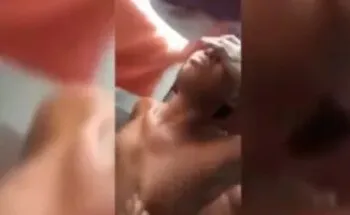 Damilola moaning hard while getting Doggy