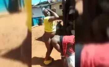 Insane African Man Banging In Public