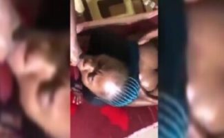Naija guys share one Olosho pussy in hot threesome sex