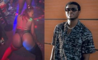 Nasty Blaq dancing with nacked girls in strip club