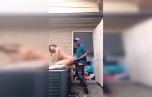 New Ghanaian couple banging in the kitchen