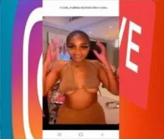Nicole going naughty on live  video