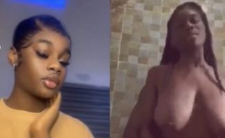 That TikTok Influencer Molly Awele sextape in the toilet